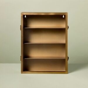 Hearth & Hand Large Metal Display Box Brass Finish